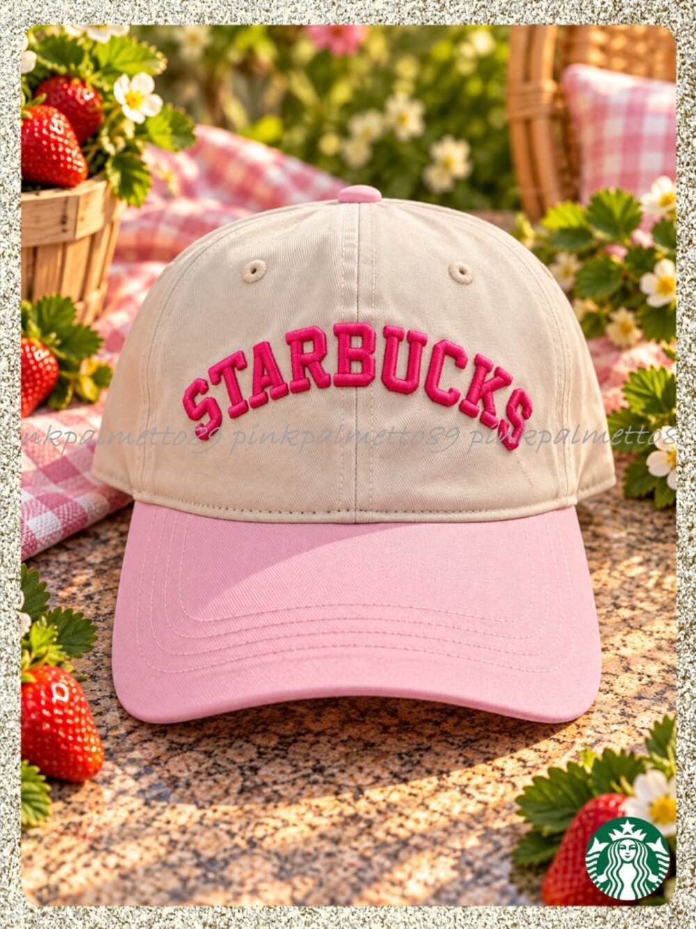 ✨🍓⚾ NWT 2026 Starbucks 'Pink Drink' Baseball Cap